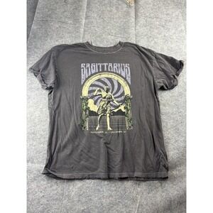 GIRL DANGEROUS WOMENS SIZE XL ZODIAC OVERSIZED GRAPHIC TEE, SAGITTARIUS